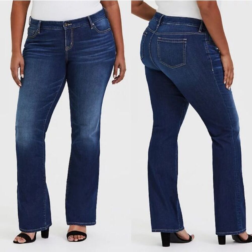 Torrid dark wash size 22R Luxe slim Boot cut western jeans